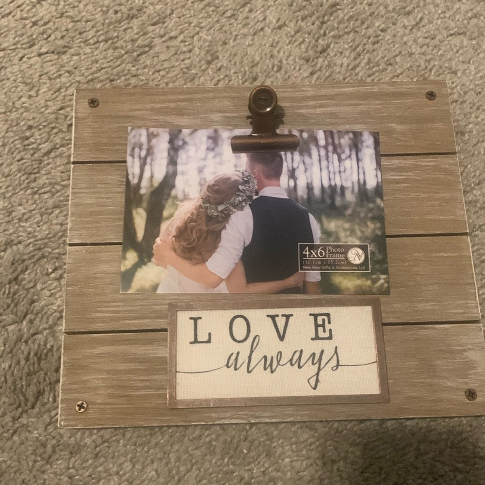 4x6 “love always” photo frame